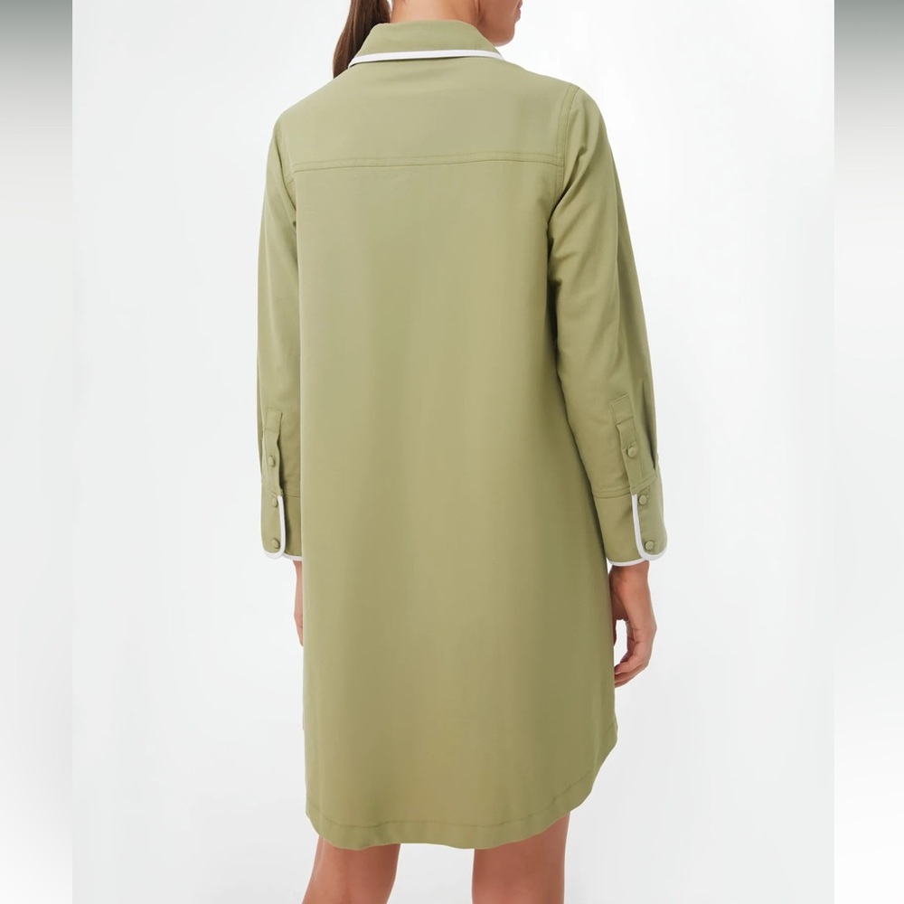Tuckernuck Green Mini Dress with White Trim - Picture 5 of 6